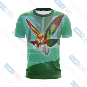 Godzilla King Of The Monsters Mothra New Style Unisex 3D T-shirt   