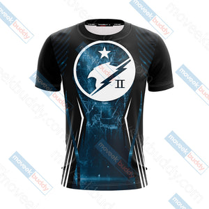 Halo - Blue Team Unisex 3D T-shirt   