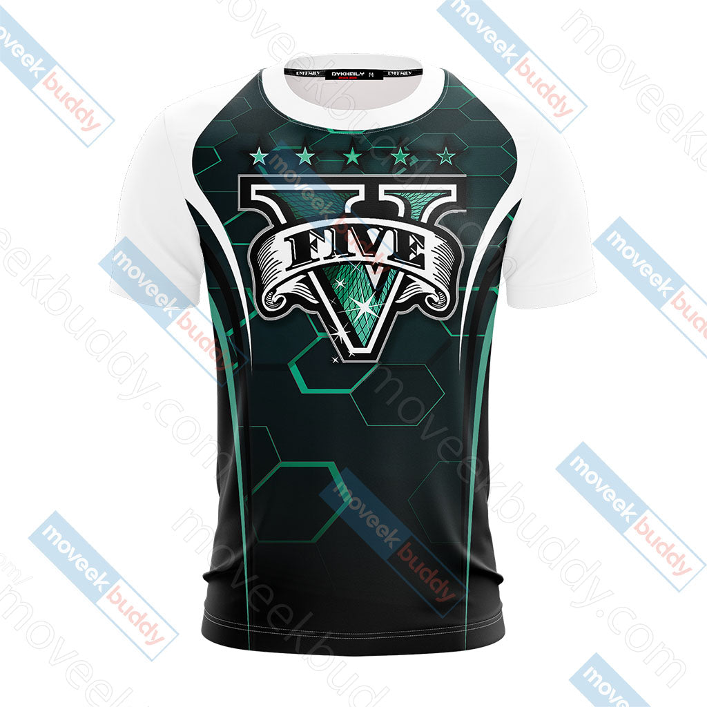 Grand Theft Auto V Unisex 3D T-shirt   