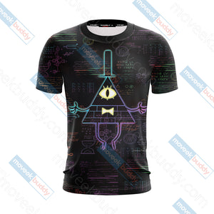 Gravity Falls Bill Cipher Wheel Unisex 3D T-shirt   