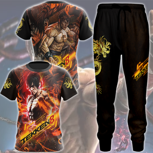 Tekken 8 Law Video Game All Over Printed T-shirt Tank Top Zip Hoodie Pullover Hoodie Hawaiian Shirt Beach Shorts Joggers   