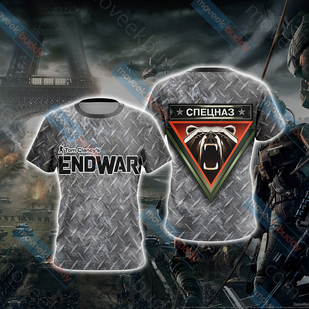 Tom Clancy's EndWar - Spetsnaz Guard Brigades Unisex 3D T-shirt S  
