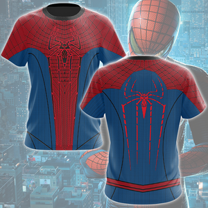 Spider-Man 2 Amazing Suit (Amazing Spider-Man 1 Suit) Cosplay Video Game All Over Printed T-shirt Tank Top Zip Hoodie Pullover Hoodie Hawaiian Shirt Beach Shorts Joggers T-shirt S 