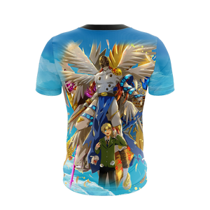 Digimon Takaishi Takeru And Angemon Unisex 3D T-shirt   