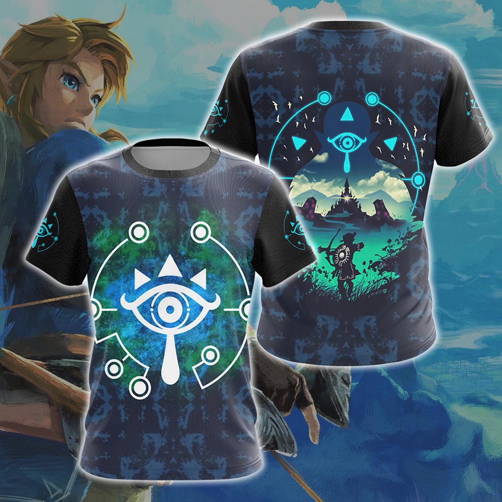 The Legend Of Zelda - Sheikah Eye Unisex 3D T-shirt Zip Hoodie Pullover Hoodie T-shirt S 