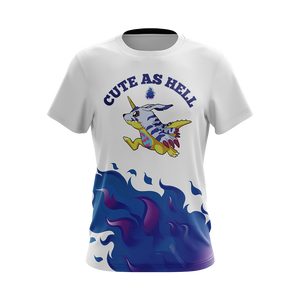 Digimon - Garurumon Cute As Hell Unisex 3D T-shirt   