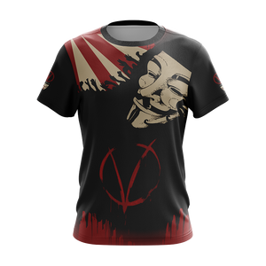 V for Vendetta Unisex 3D T-shirt   