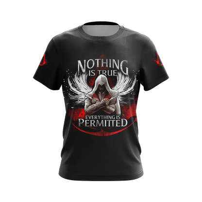 Assassin's Creed Nothing Is True Everything Is Permitted Unisex 3D T-shirt Zip Hoodie   