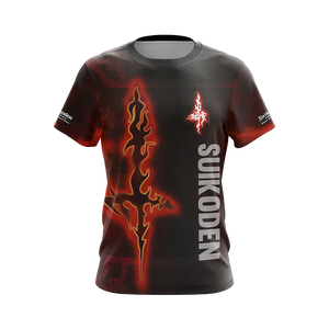 Suikoden Black Sword Rune Unisex 3D T-shirt   