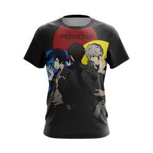 Persona 3, 4, 5 Protagonists Unisex 3D T-shirt   