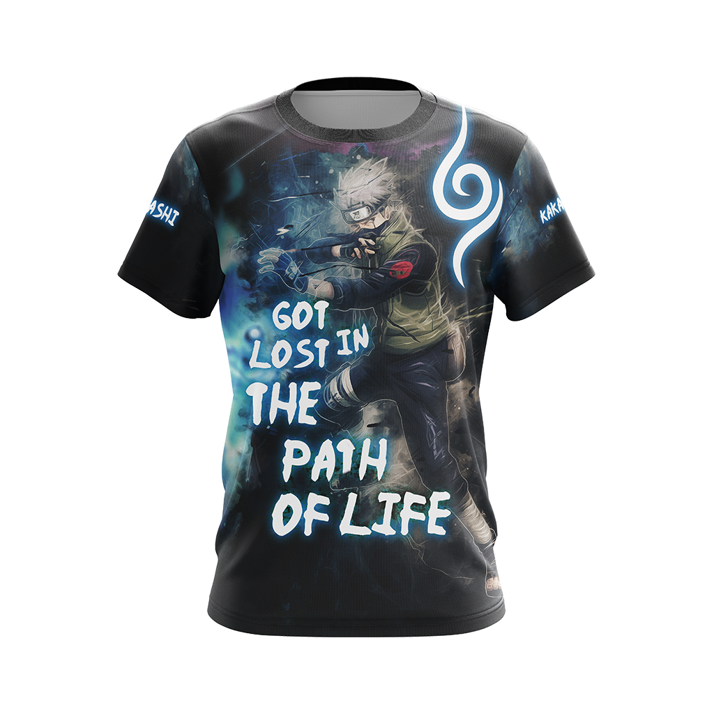 Naruto Kakashi - Got Lost In The Path Of Life Unisex 3D T-shirt Zip Hoodie Pullover Hoodie   