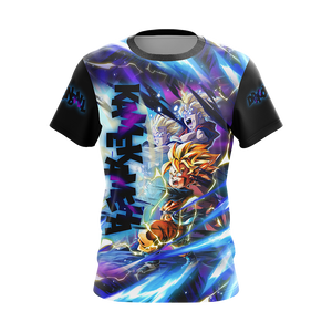 Dragon Ball Kamekameha Son Family - Son Goku Goten Gohan Unisex 3D T-shirt Zip Hoodie   