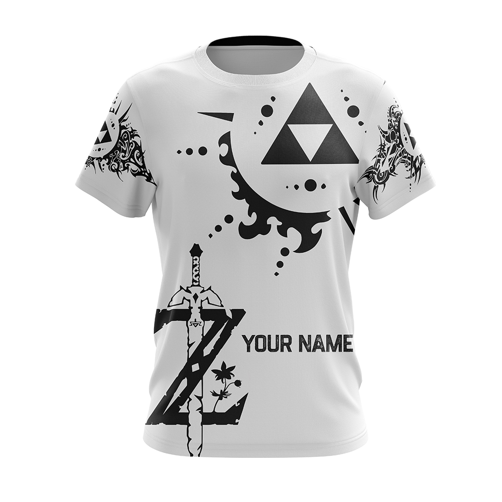 Personalized The legend of Zelda All Over Print T-shirt Zip Hoodie Pullover Hoodie   