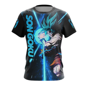 Dragon Ball Son Goku All Over Print T-shirt Zip Hoodie Pullover Hoodie   