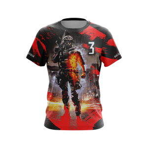 Battlefield 3 Unisex 3D T-shirt   