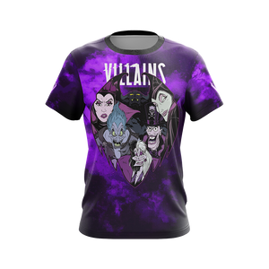 Disney Vilains Unisex 3D T-shirt   