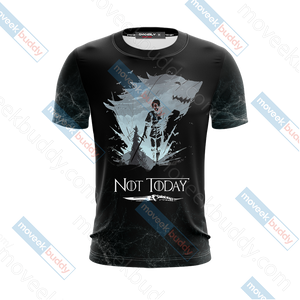 Game Of Thrones Not Today Unisex 3D T-shirt   