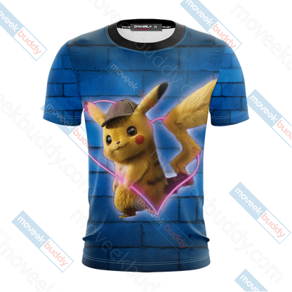 Our Love Is Electric Detective Pikachu New Unisex 3D T-shirt   