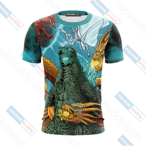 Godzilla King Of The Monsters New Look Unisex 3D T-shirt   