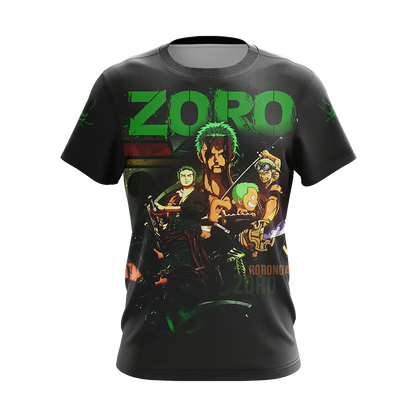 One Piece - Roronoa Zoro Unisex 3D T-shirt Zip Hoodie Pullover Hoodie   