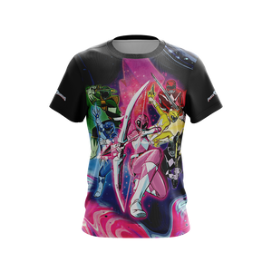 Mighty Morphin Power Rangers Unisex 3D T-shirt   