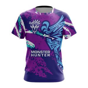 Monster Hunter World Iceborne - Logo Unisex 3D T-shirt   