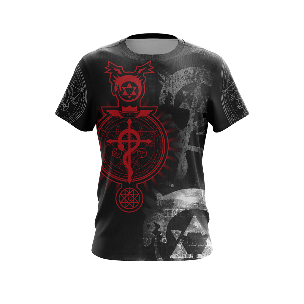 Fullmetal Alchemist symbols Unisex 3D T-shirt   