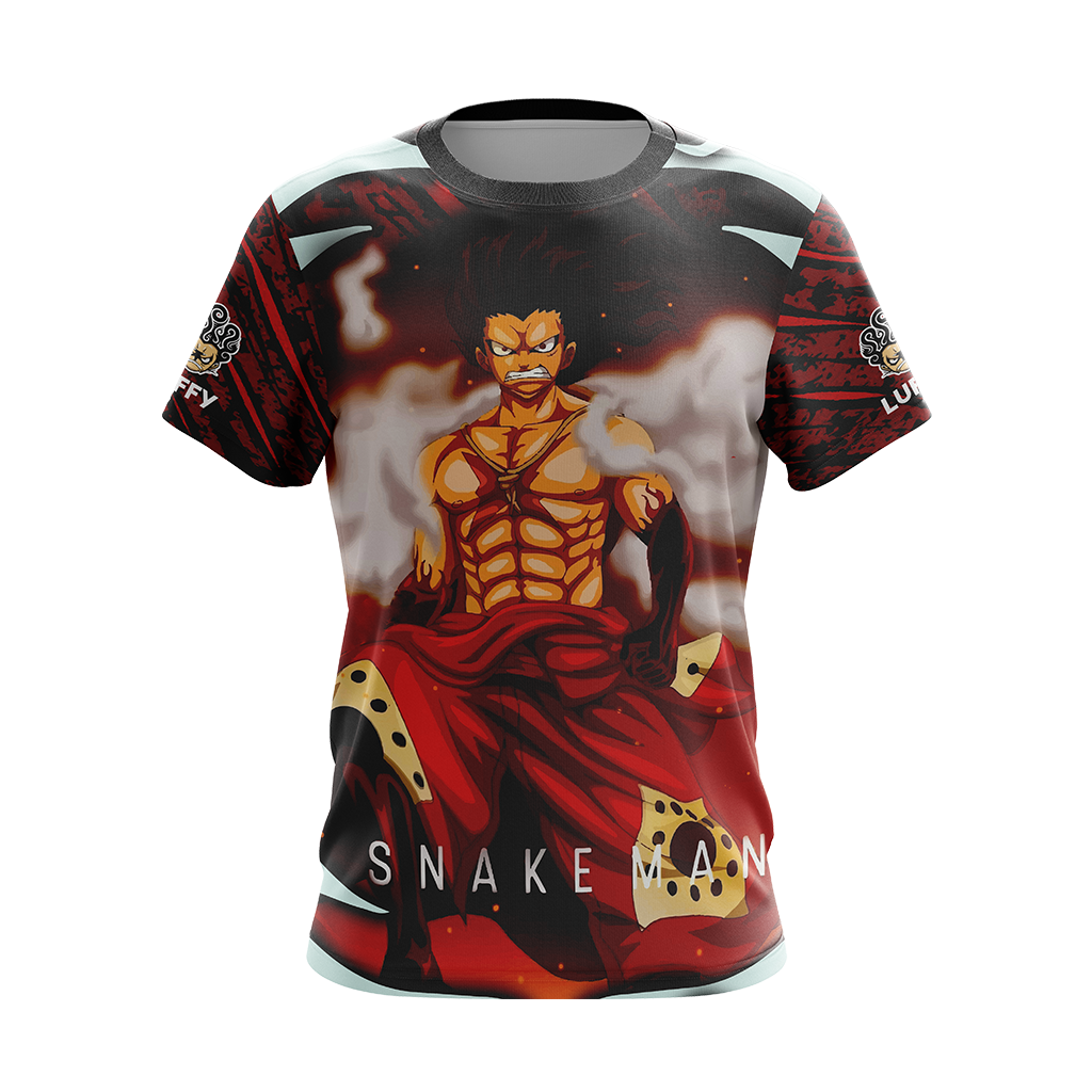One Piece - Luffy Snakeman Unisex 3D T-shirt   