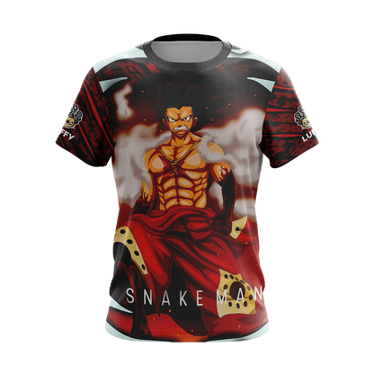 One Piece - Luffy Snakeman Unisex 3D T-shirt   
