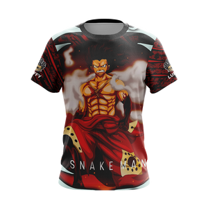 One Piece - Luffy Snakeman Unisex 3D T-shirt   