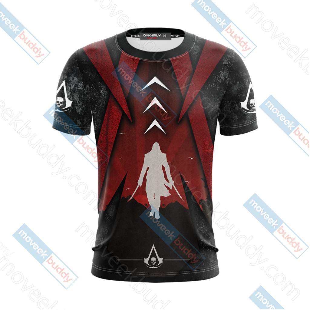 Assassin's Creed Black Flag Unisex 3D T-shirt   