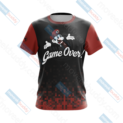 Mario Game Over Unisex 3D T-shirt   