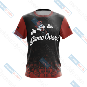 Mario Game Over Unisex 3D T-shirt   