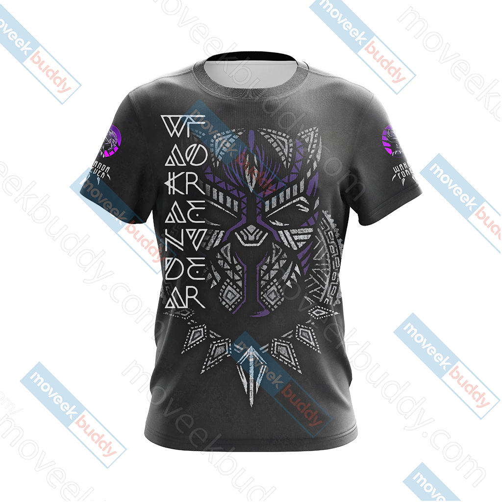 Black Panther Wakanda Forever Unisex 3D T-shirt   