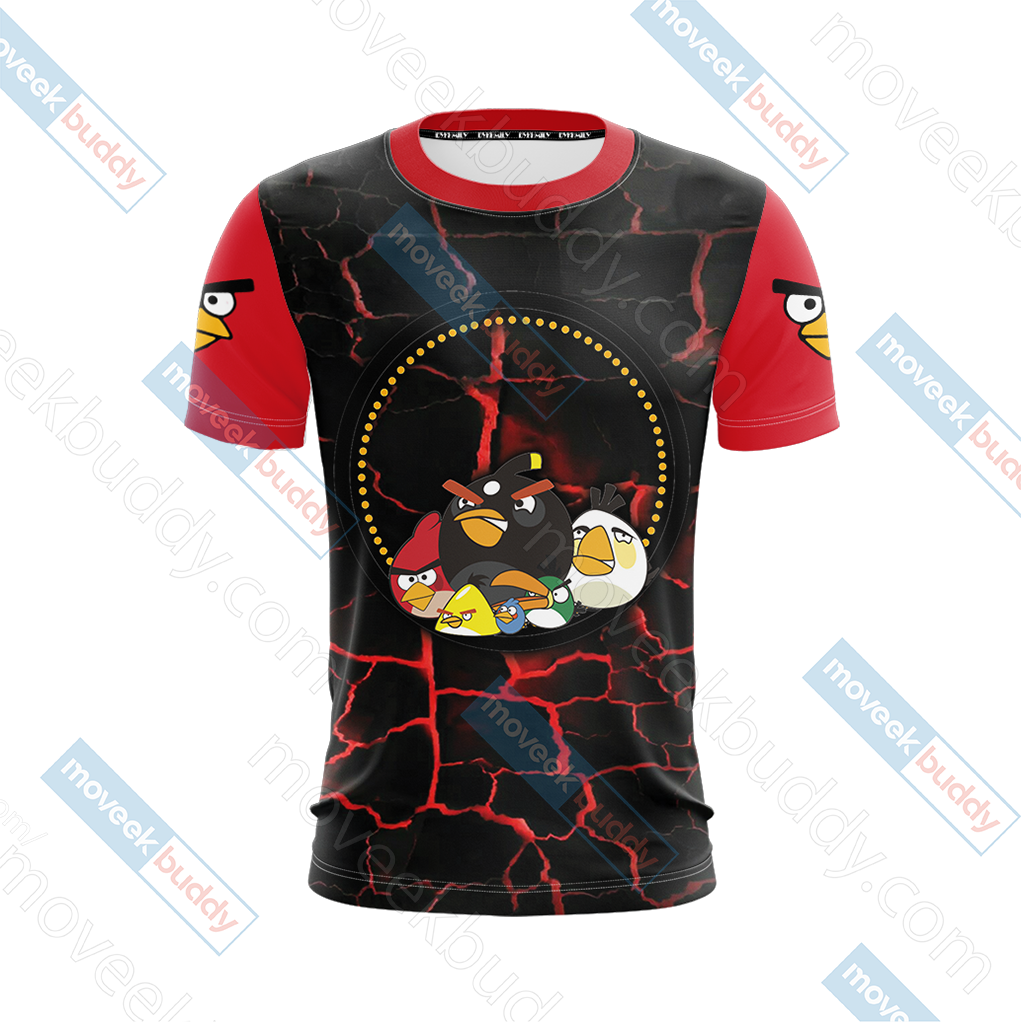 Angry Birds Unisex 3D T-shirt   