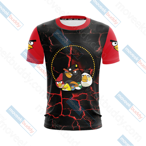 Angry Birds Unisex 3D T-shirt   