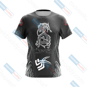 Vikings - Fenrir Unisex 3D T-shirt   