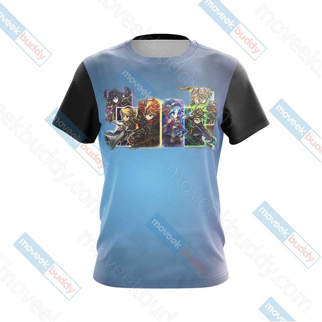 Brave Frontier Unisex 3D T-shirt   