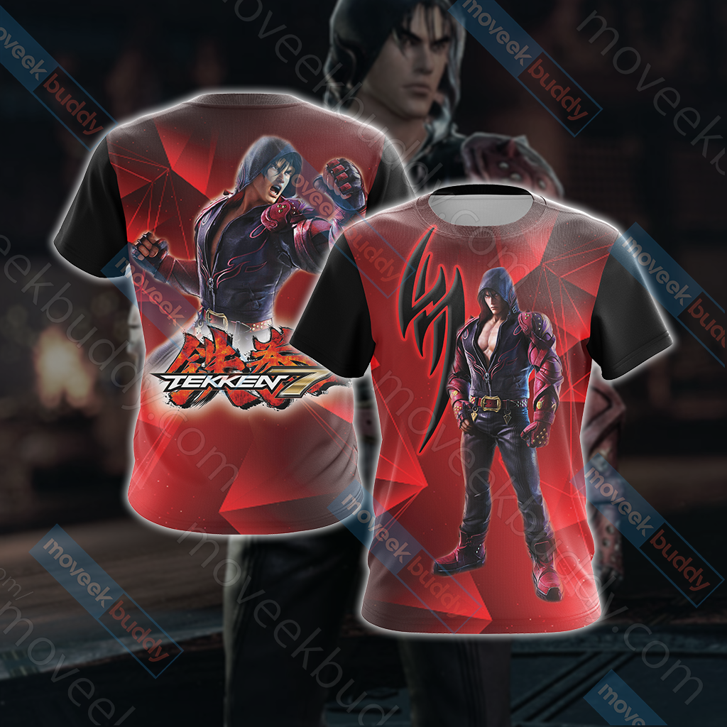 Tekken 7 - Jin Kazama Unisex 3D T-shirt US/EU S (ASIAN L)  