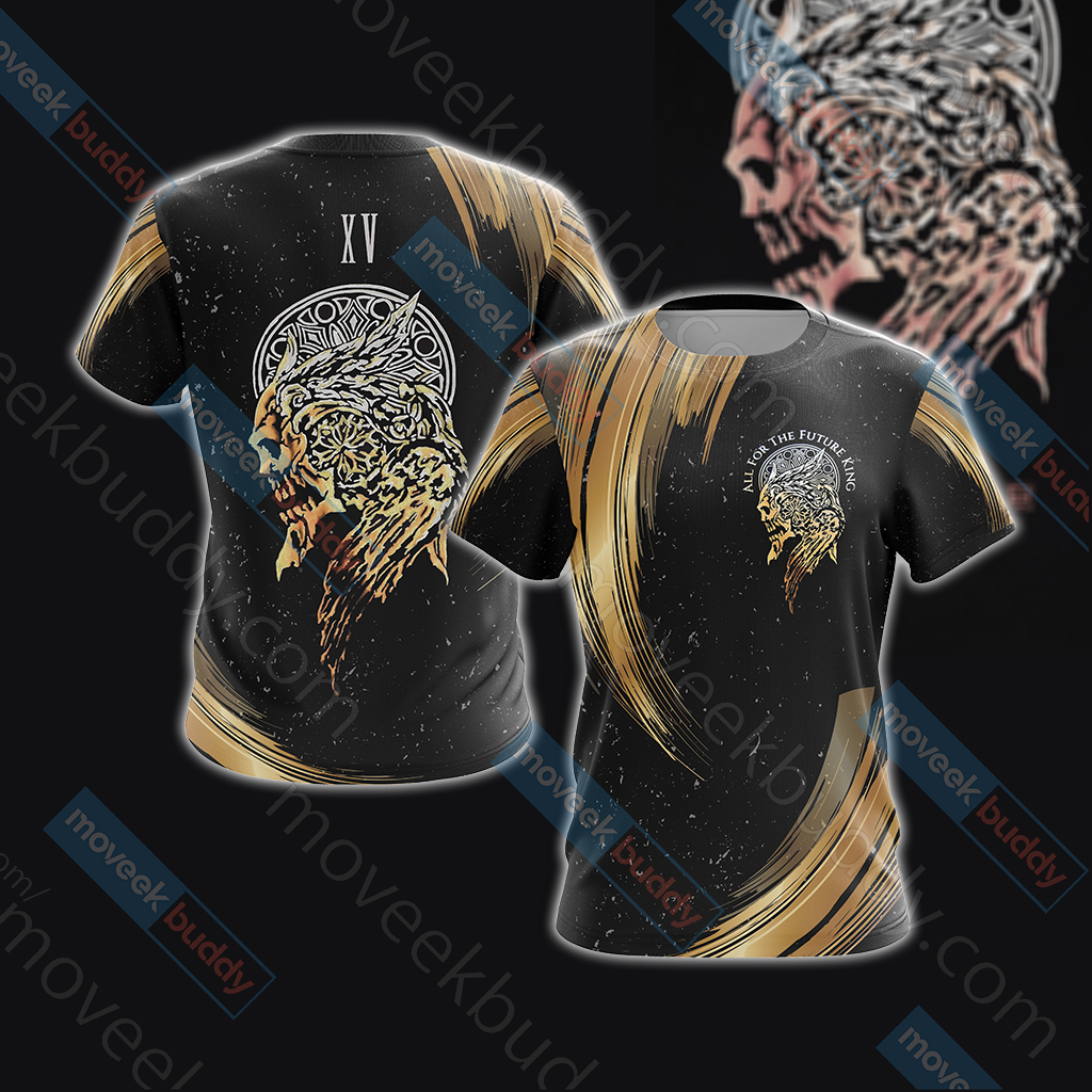 Final Fantasy XV - Crest of Lucis Unisex 3D T-shirt US/EU S (ASIAN L)  