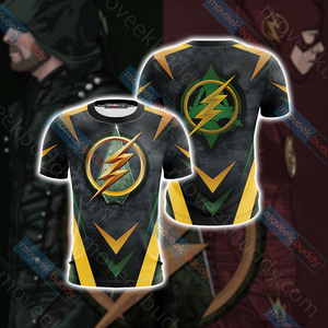 Arrow and Flash New Version Unisex 3D T-shirt US/EU S (ASIAN L)  