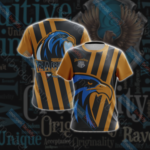 Ravenclaw Eagles Quidditch Team Harry Potter Unisex 3D T-shirt   