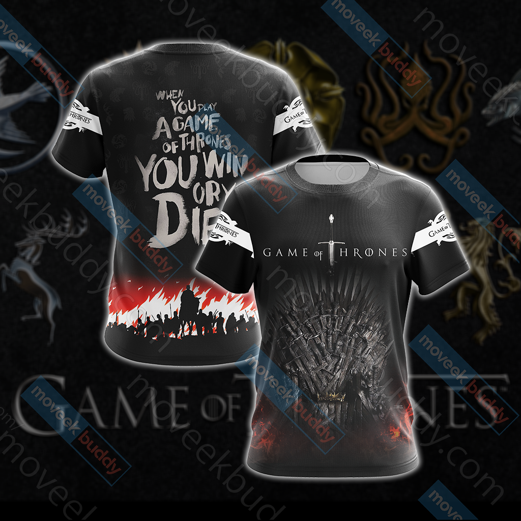 Game Of Thrones New Collection Unisex 3D T-shirt US/EU S (ASIAN L)  