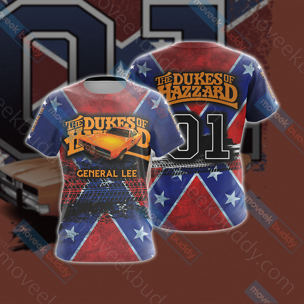 The Dukes Of Hazzard General Lee Unisex 3D T-shirt   