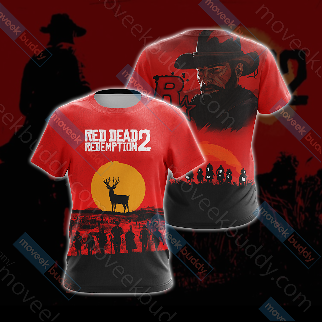 Red Dead Redemption 2 New Look Unisex 3D T-shirt   