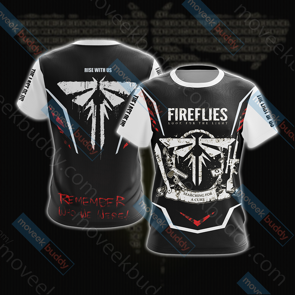 The Last of Us - The Fireflies Unisex 3D T-shirt US/EU S (ASIAN L)  