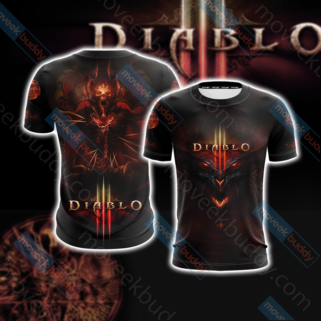 Diablo III New Unisex 3D T-shirt US/EU S (ASIAN L)  