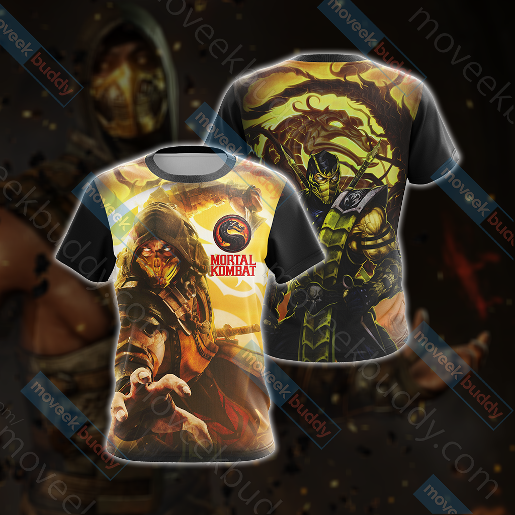 Mortal Kombat - Scorpion New Style Unisex 3D T-shirt US/EU S (ASIAN L)  