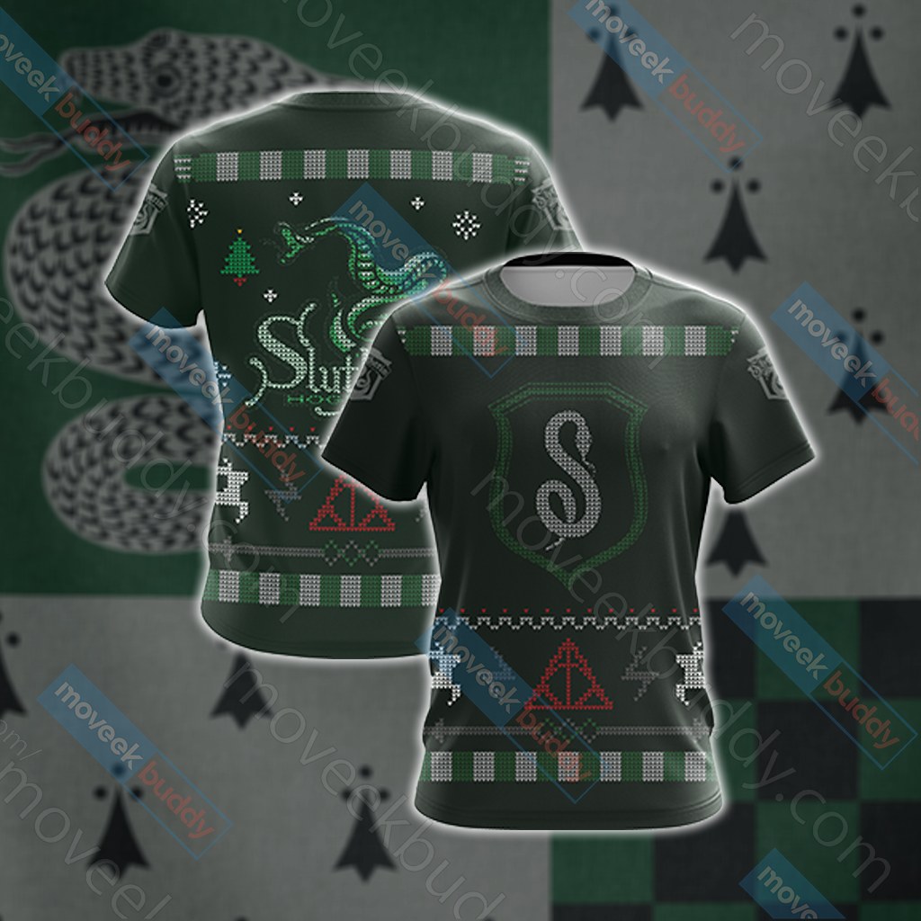 Harry Potter - Cunning Like A Slytherin Winter Style Unisex 3D T-shirt   