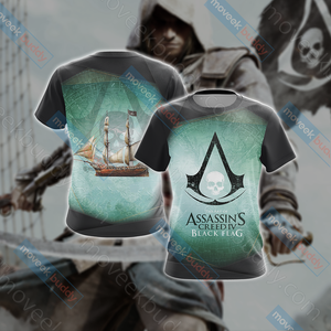 Assassin's Creed IV Black Flag New Unisex 3D T-shirt S  